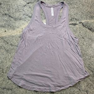 Fabletics Lavender Gray Racerback Tank (size S)